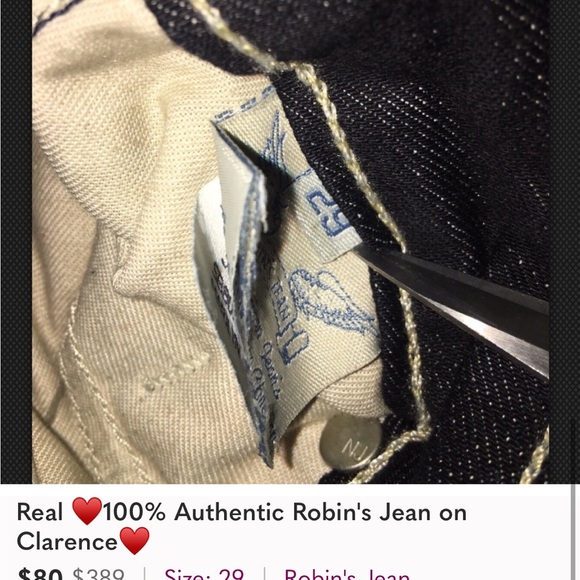 Real ♥️100% Authentic Robin's Jean on Clarence♥️ - Picture 7 of 9